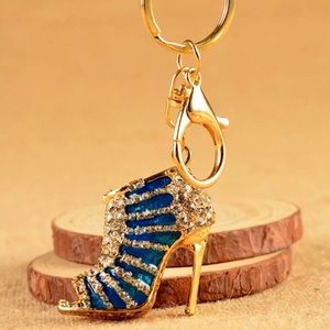 ❤️ Blue Stiletto ❤️ Purse Charm / Keychain